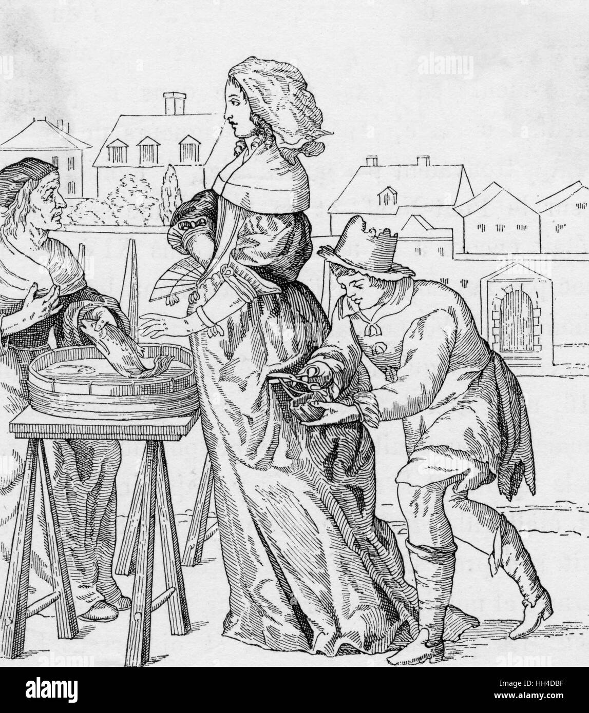 17. Franzosen Stockfoto