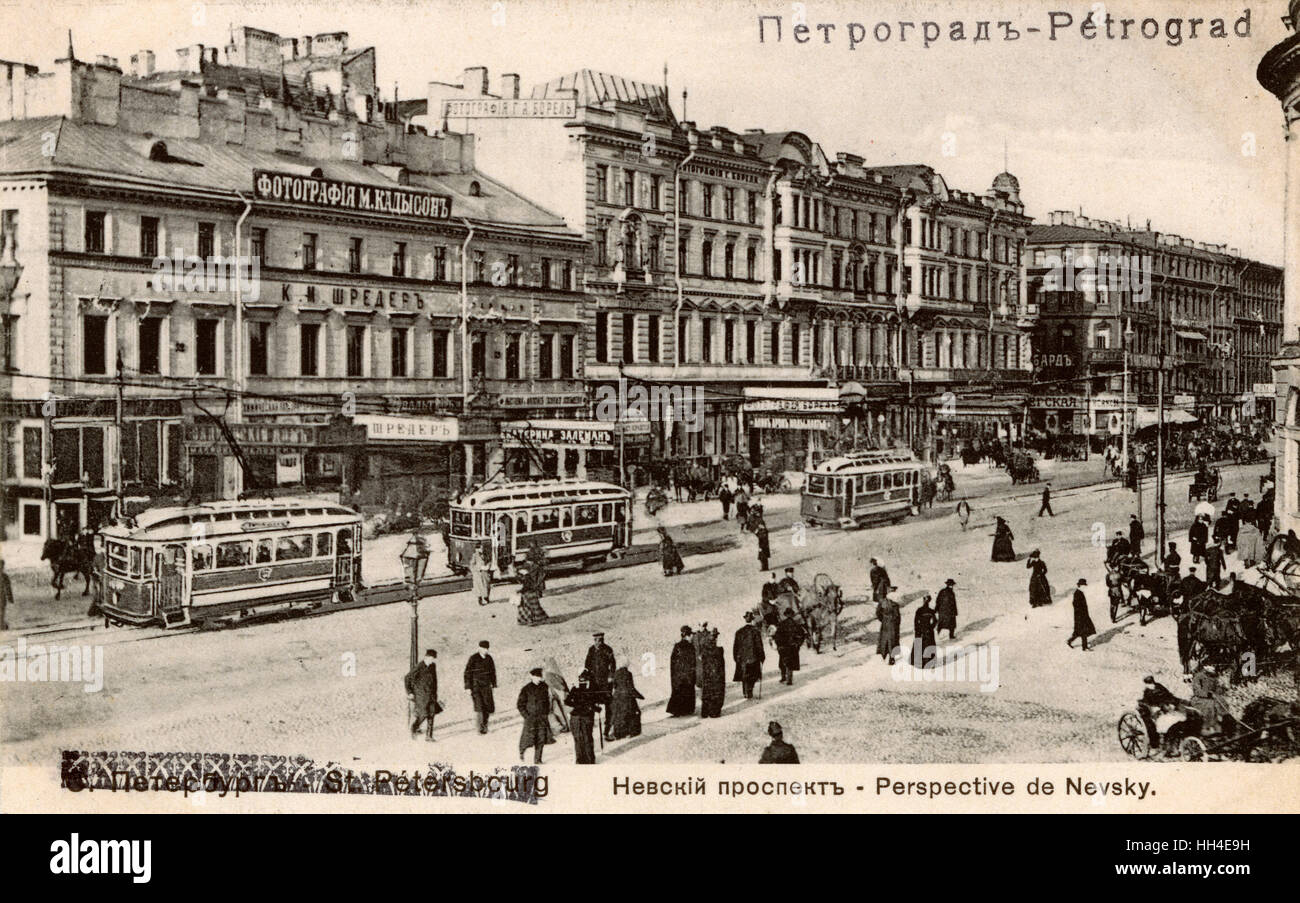 St. Petersburg: Nevski Prospekt Stockfoto