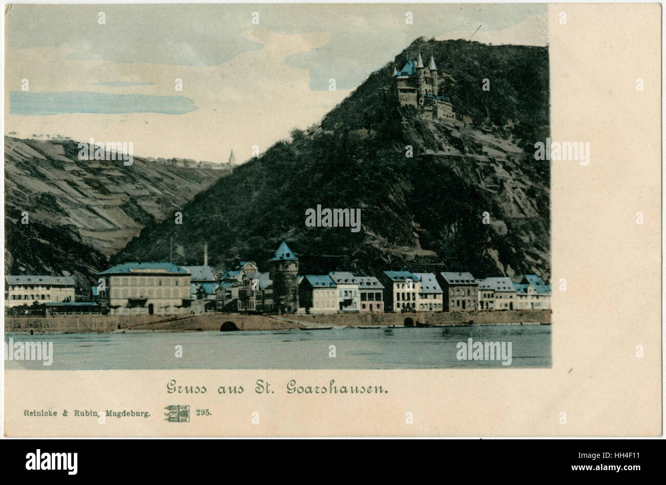 Deutschland, Schloss Katz in St. Goarshausen Stockfoto