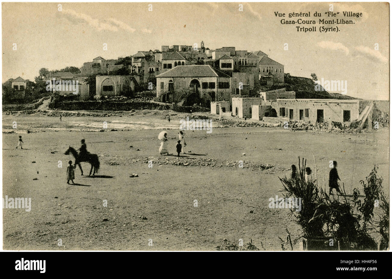 FIH, Koura District, Libanon - An östlichen orthodoxen christlichen Dorf - der höchste Berg El-Koura - St. Simon ist der Schutzpatron - in der Bergkette Mount Lebanon (Mont Liban). Stockfoto