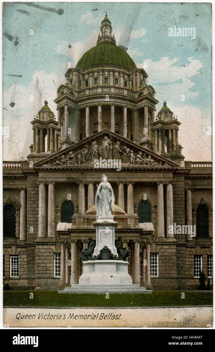 Queen Victoria's Memorial, Belfast, Nordirland Stockfoto
