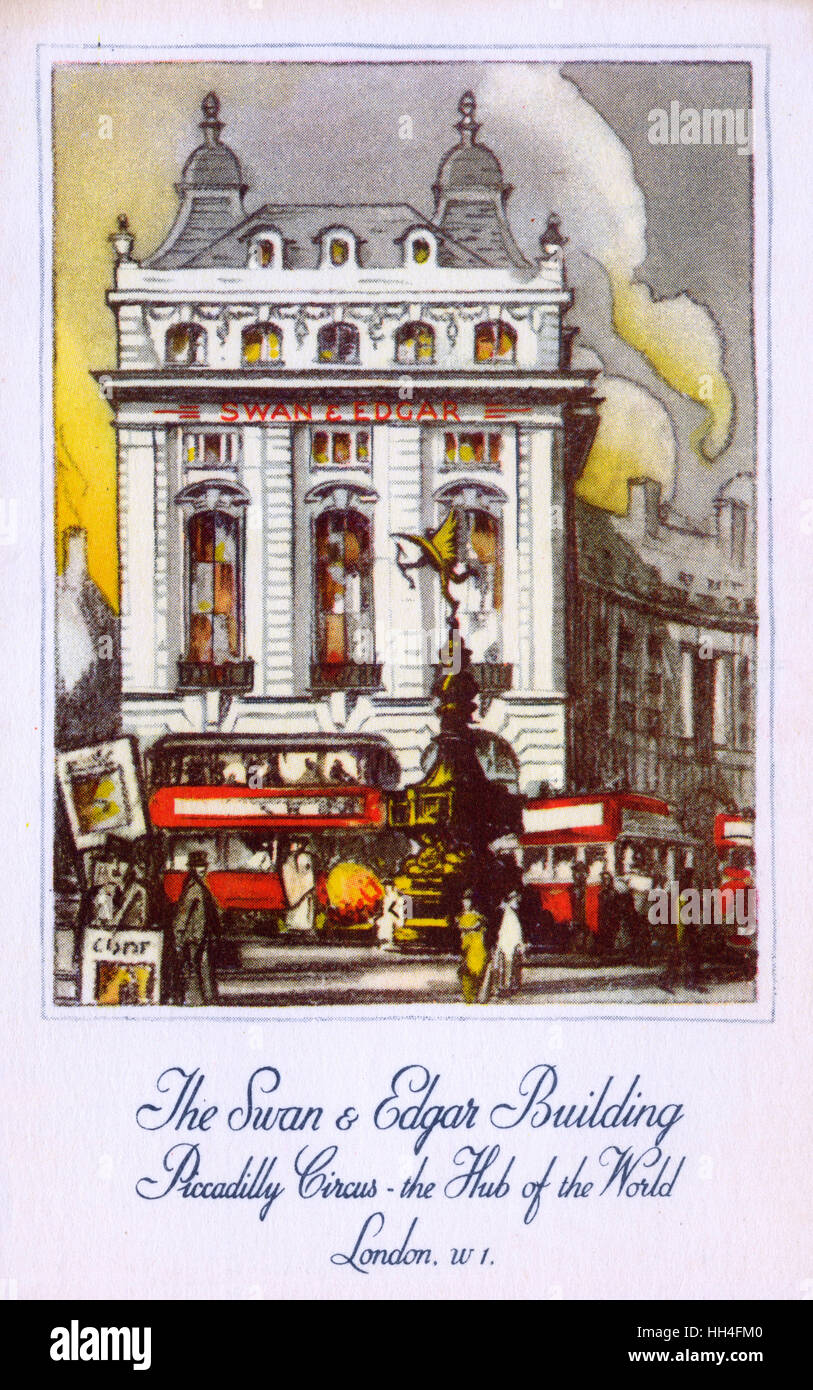 The Swan & Edgar Building, Piccadilly Circus, London Stockfoto