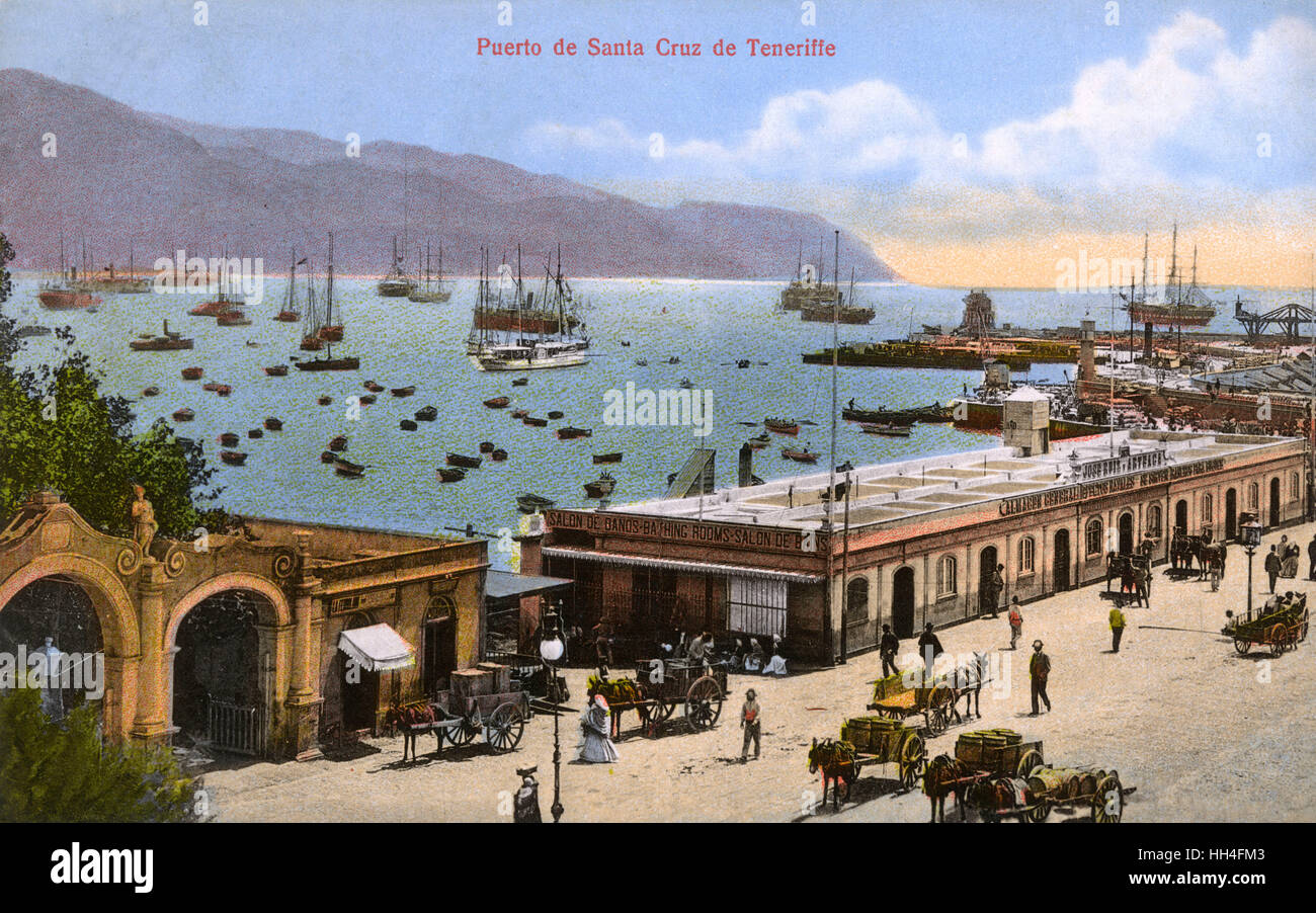 Hafen von Santa Cruz De Tenerife - Kanarische Inseln, Spanien Stockfoto