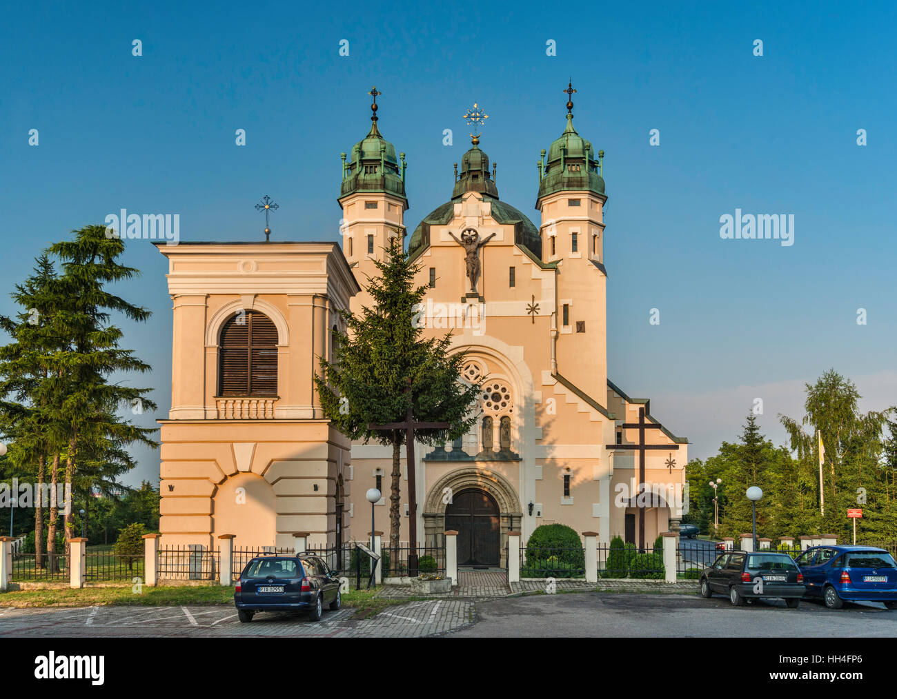 Verklärungs-Kirche, 18. Jahrhundert, griechisch-katholischen in Jaroslaw, Kleinpolen, Polen Stockfoto