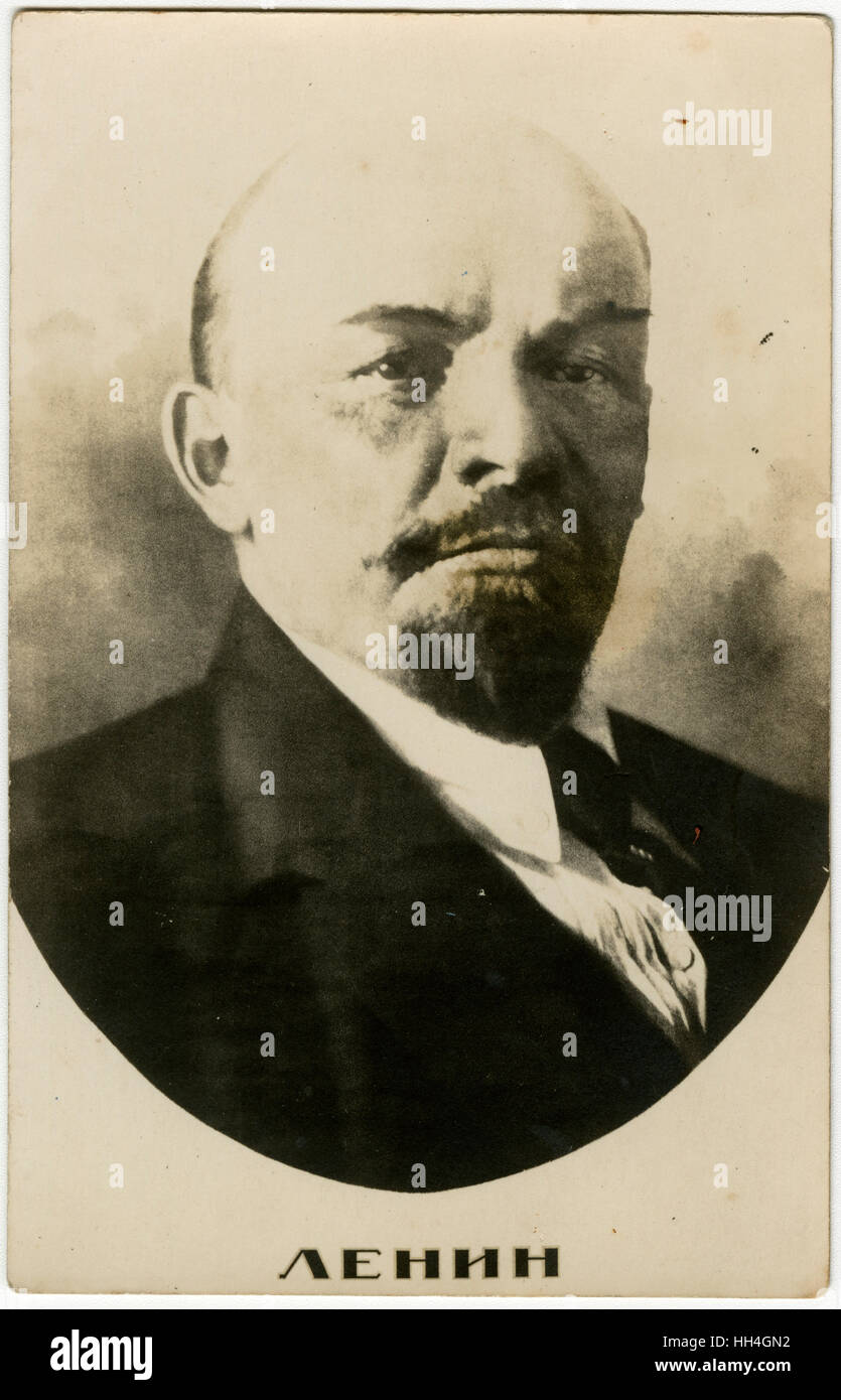 Wladimir Iljitsch Ulyanow - Lenin, Kommunistischer Revolutionär Stockfoto