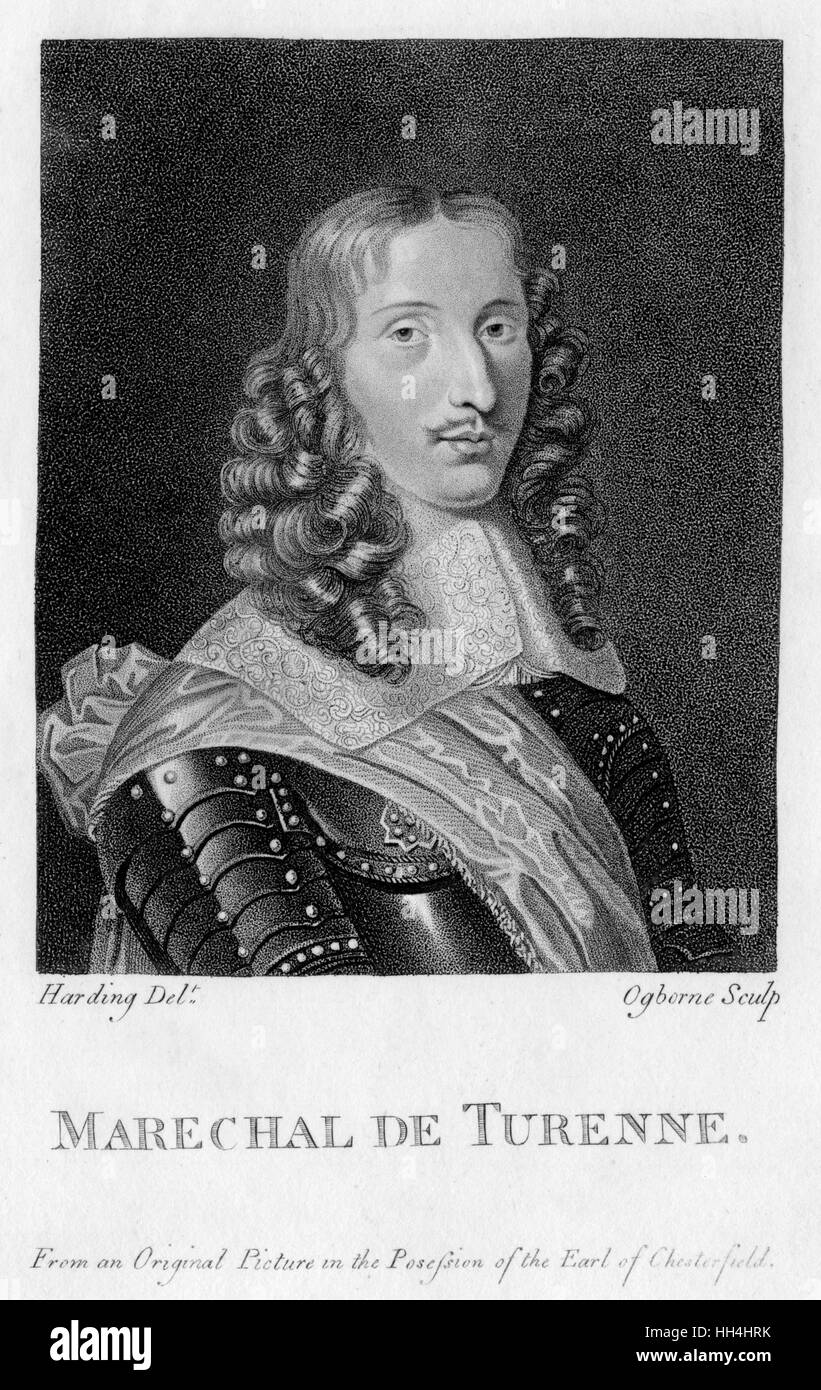 Henri de la Tour d'Auvergne Vicomte de Turenne Stockfoto