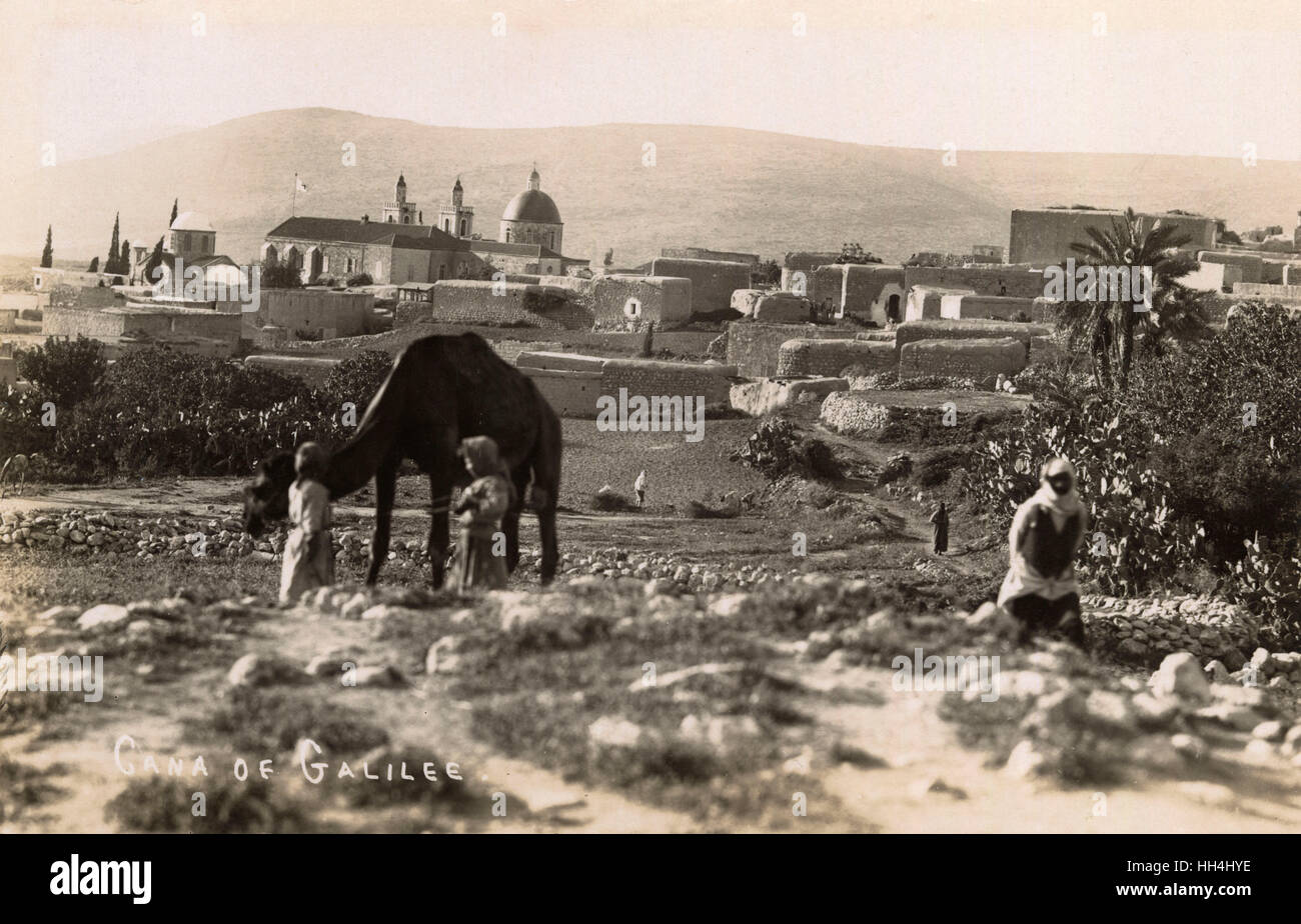 Szene in Cana, Galiläa, Nord-Israel Stockfoto