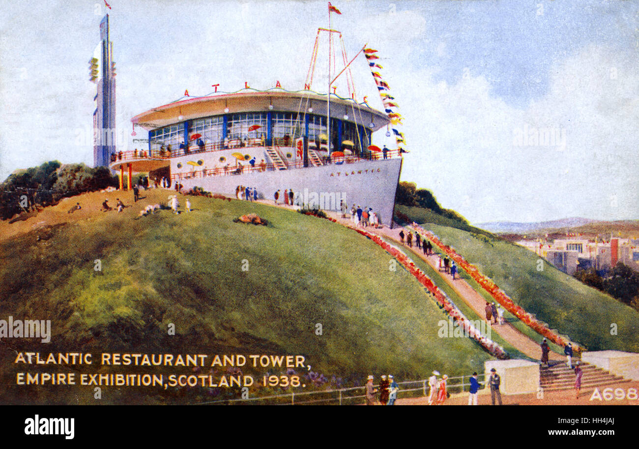 Atlantic Restaurant and Tower, Empire Exhibition, Schottland Stockfoto