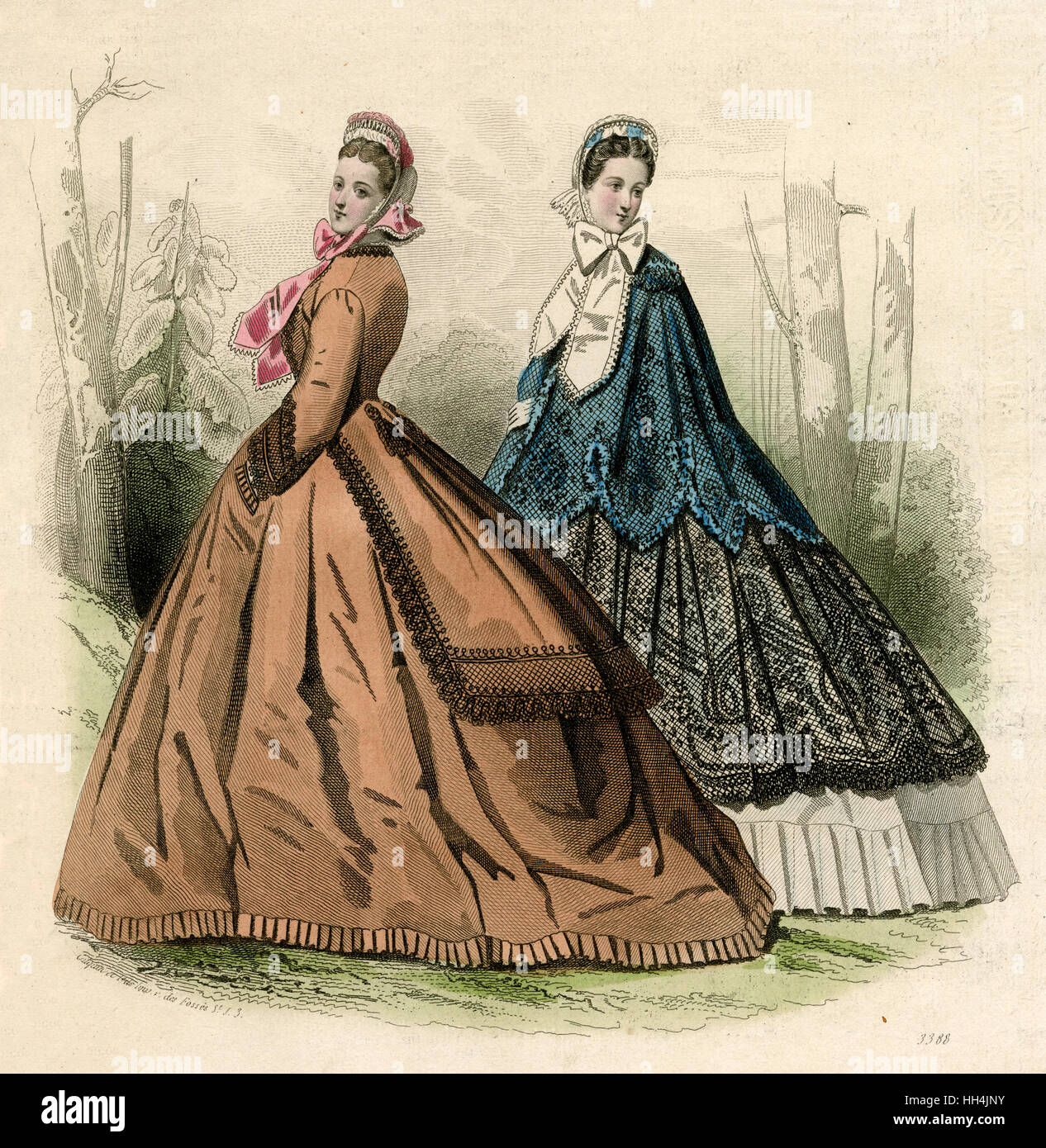 Kostüm Mai 1864 Stockfoto