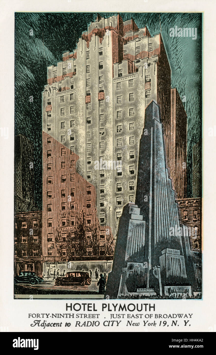 Hotel Plymouth in New York City, USA Stockfoto