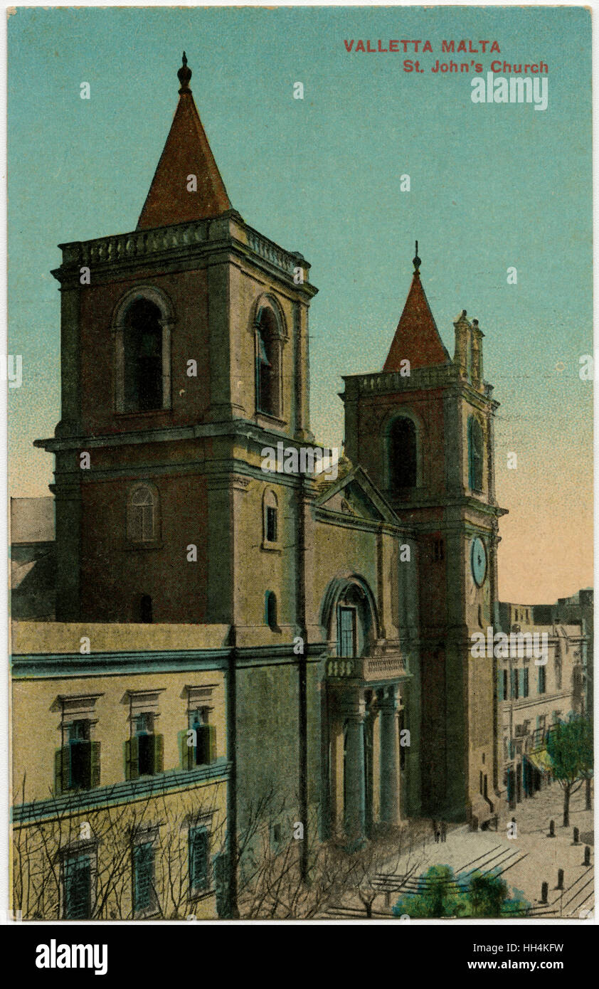 Malta - Valletta - St. Johanniskirche Stockfoto
