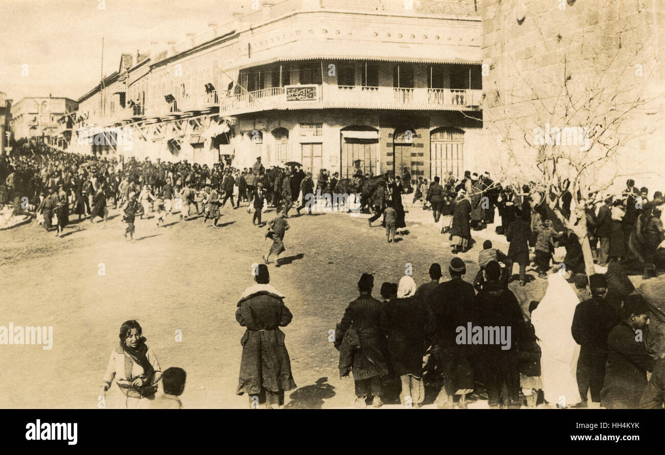 General Allenby betritt Jerusalem während des Ersten Weltkriegs Stockfoto