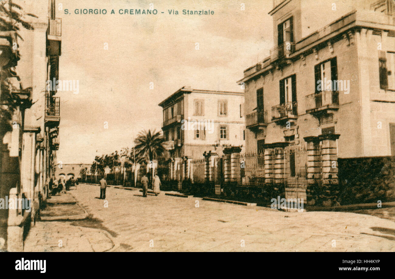 San Giorgio a Cremano - Neapel, Italien - Via Stanziale Stockfoto