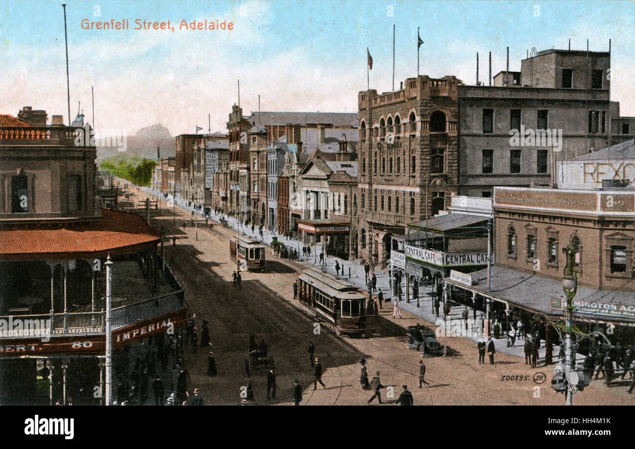 Grenfell Street, Adelaide, Südaustralien Stockfoto