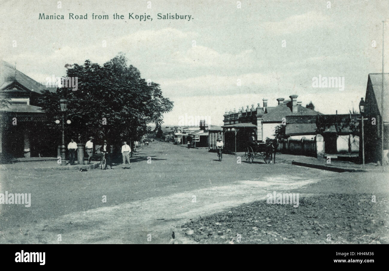 Manica Road, Salisbury, Rhodesien (Simbabwe) Stockfoto