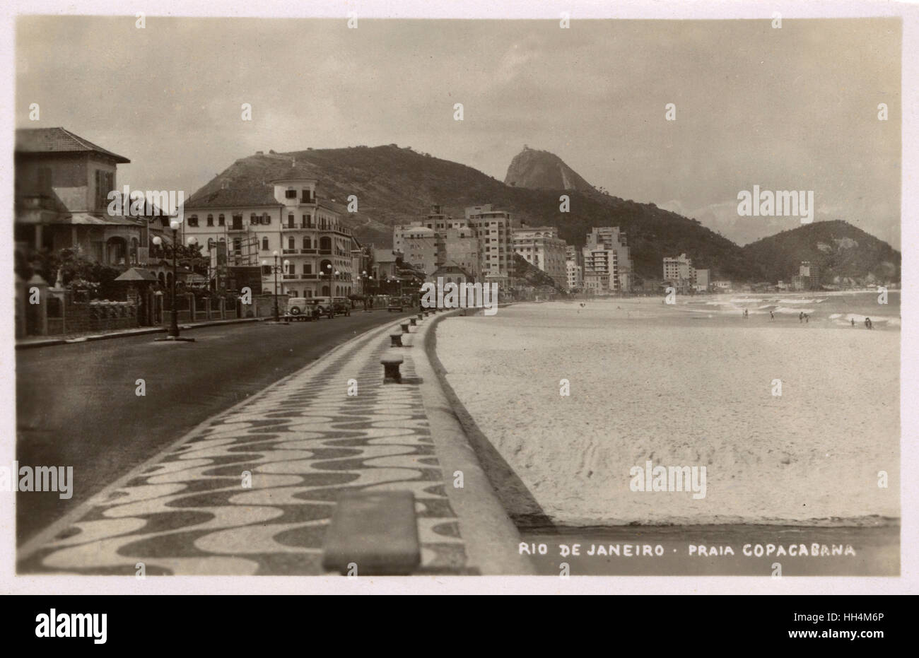 Copacabana Beach - Rio De Janeiro, Brasilien Stockfoto