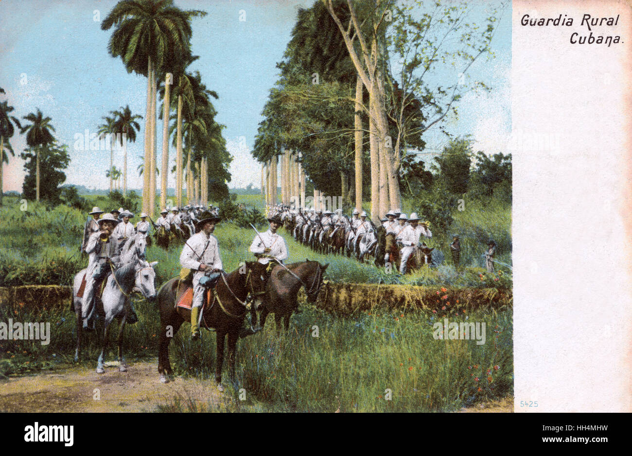 Landgarde auf dem Pferderücken, Kuba Stockfoto