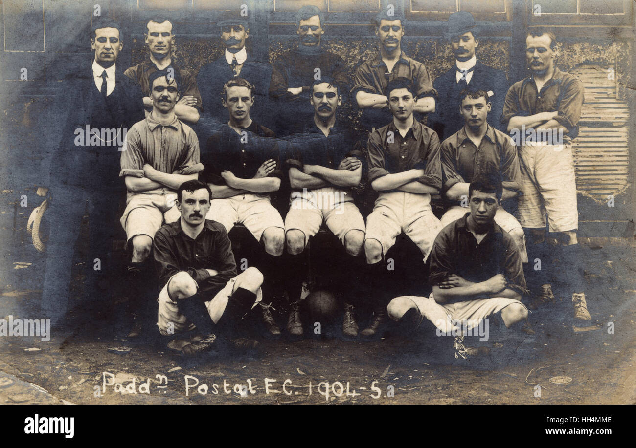 Paddington Postfilialen-Football-Team Stockfoto