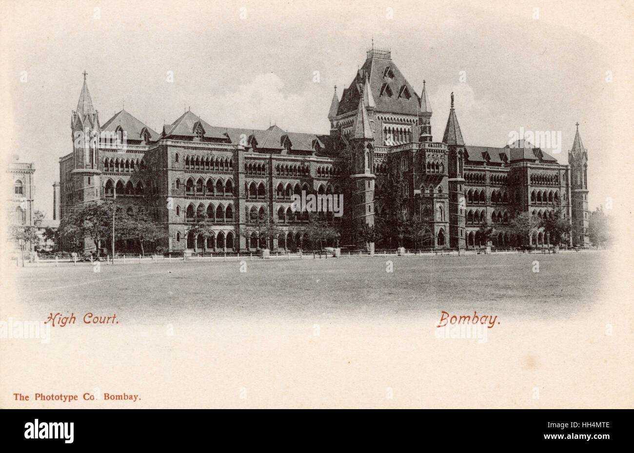 High Court Building, Bombay, Indien Stockfoto