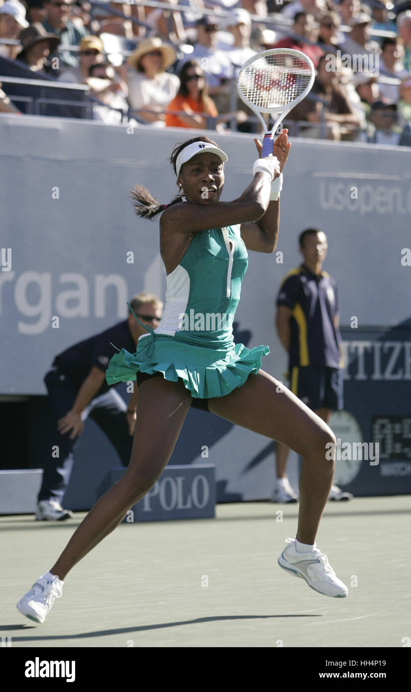 Venus Williams (USA). US Open 2007 Billie Jean King National Tennis Center USTA-New York, Vereinigte Staaten Stockfoto