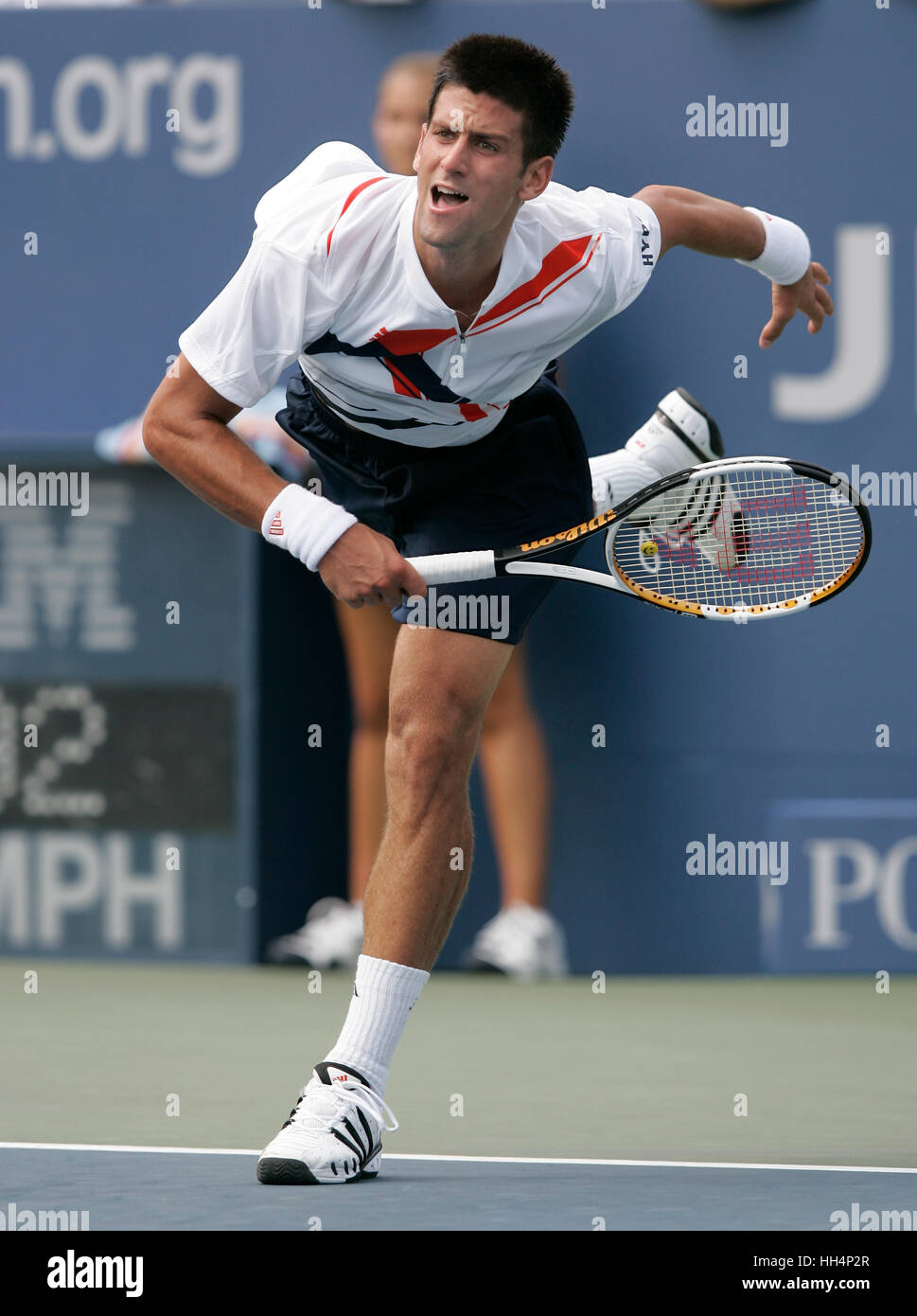 Novak Djokovic (SRB) US Open 2007 USTA Billie Jean King National Tennis Center New York, USA Stockfoto