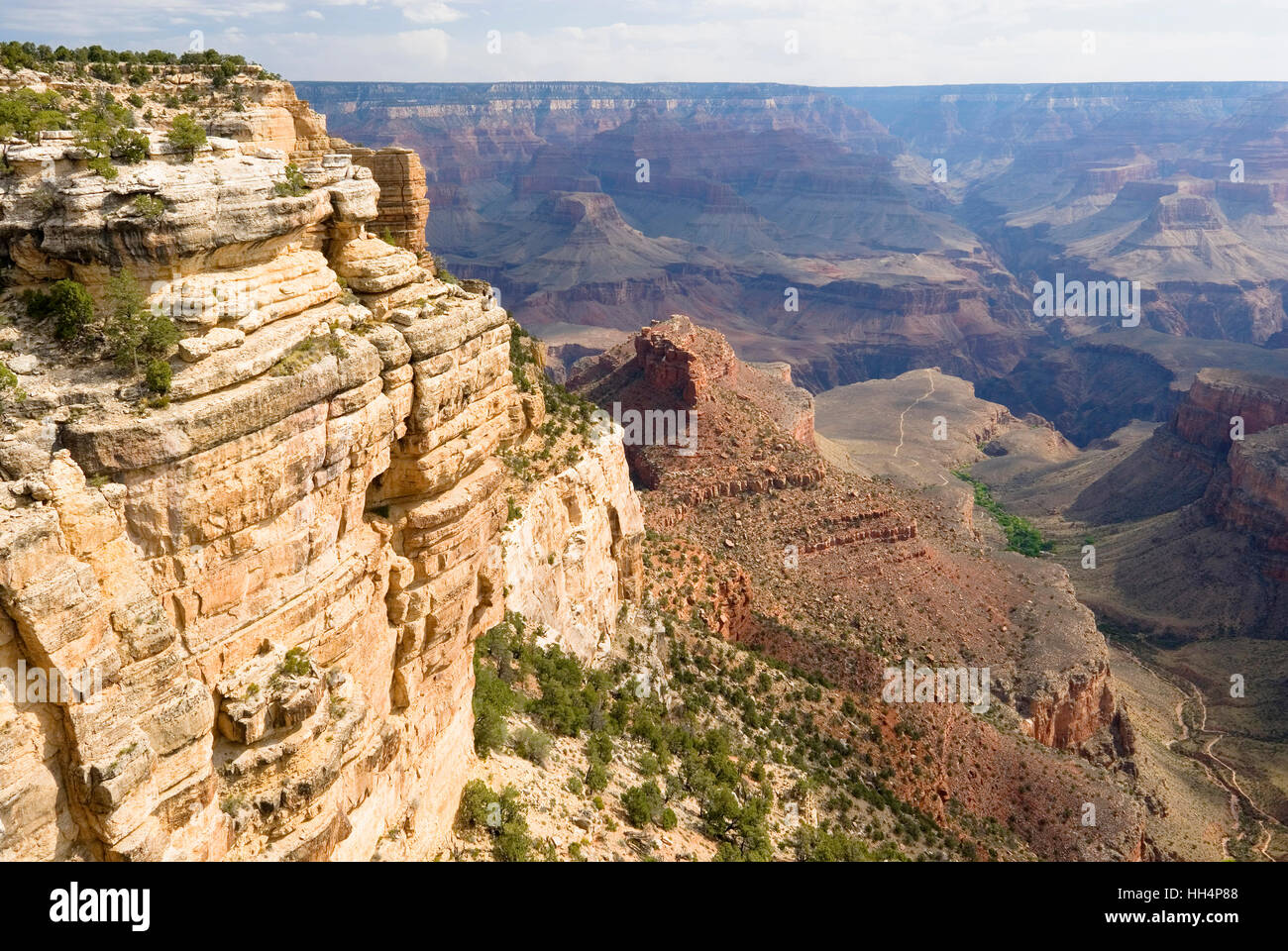 Bright Angel Trail. South Rim. Grand-Canyon-Nationalpark. Arizona. USA. Stockfoto