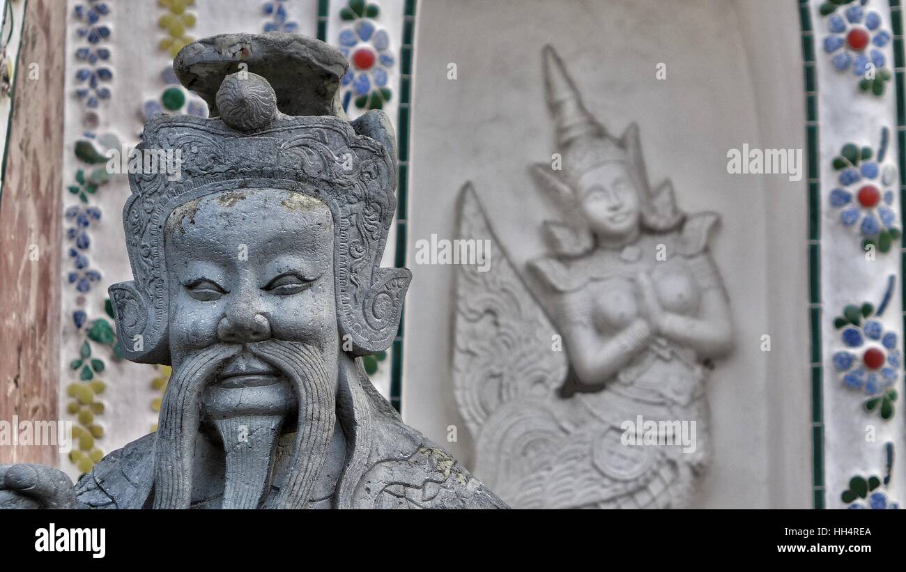 Wat Phra Keo buddhistische Tempel, Bangok Stockfoto