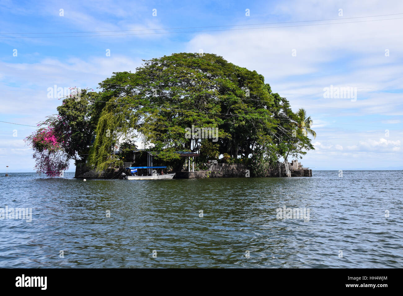 Inseln, Flora und Fauna rund um Las Isletas, Nicaragua-See Stockfoto