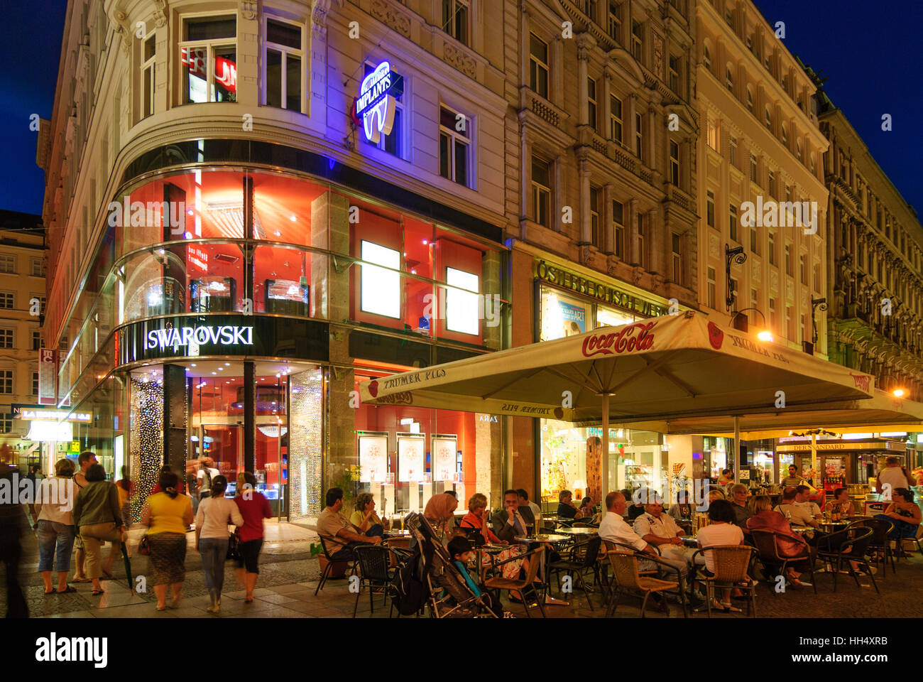 Wien, Wien: Swarovski Shop in der Kärntner Straße (Kristall Edelsteine), 01. Old Town, Wien, Österreich Stockfoto