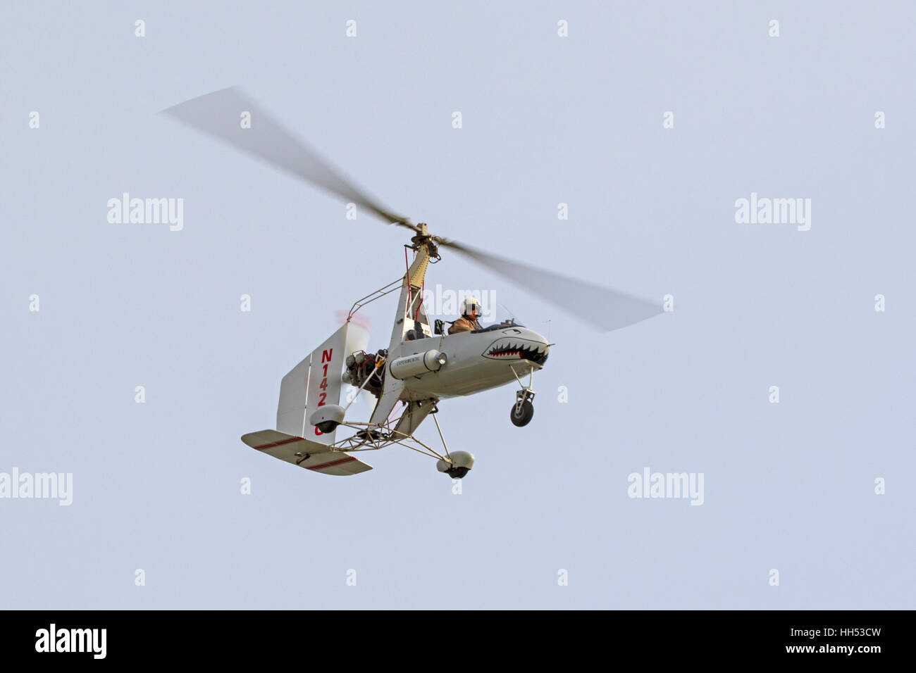 Airplane experimentelle Hubschrauber Flugzeug fliegen bei Flugschau Stockfoto