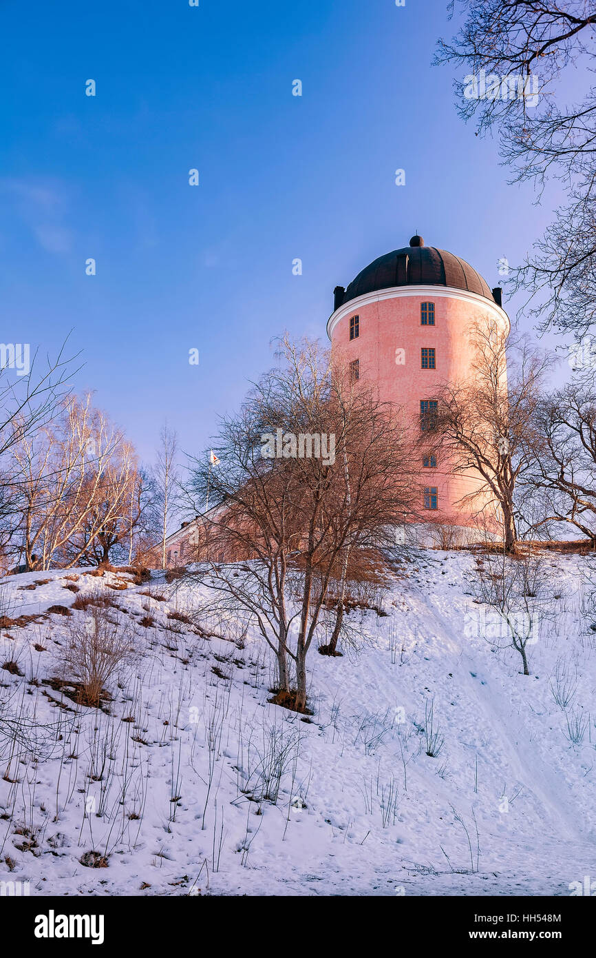 Bild der Burg aus dem 16. Jahrhundert in Uppsala, Schweden. Stockfoto