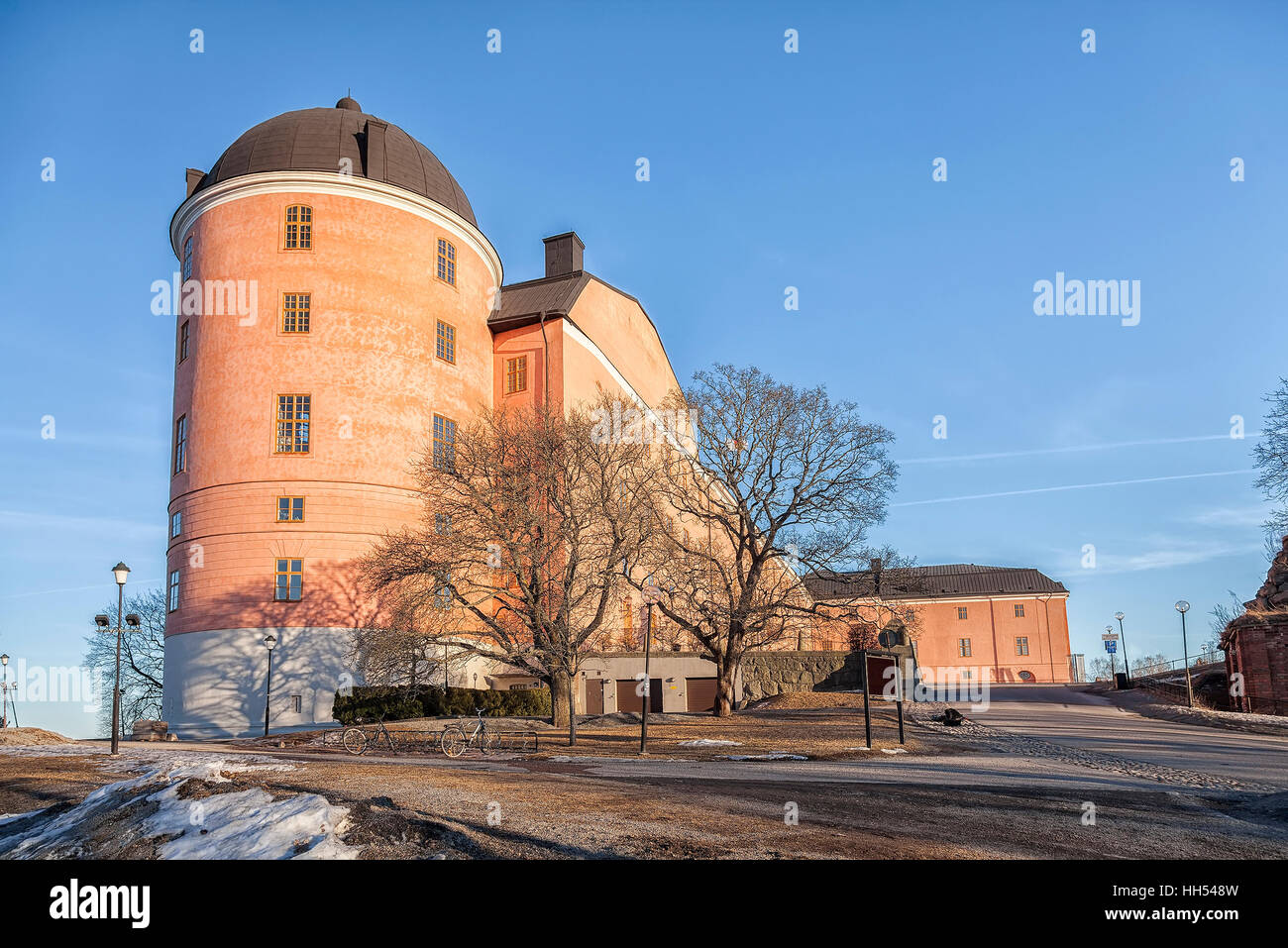 Bild der Burg aus dem 16. Jahrhundert in Uppsala, Schweden. Stockfoto