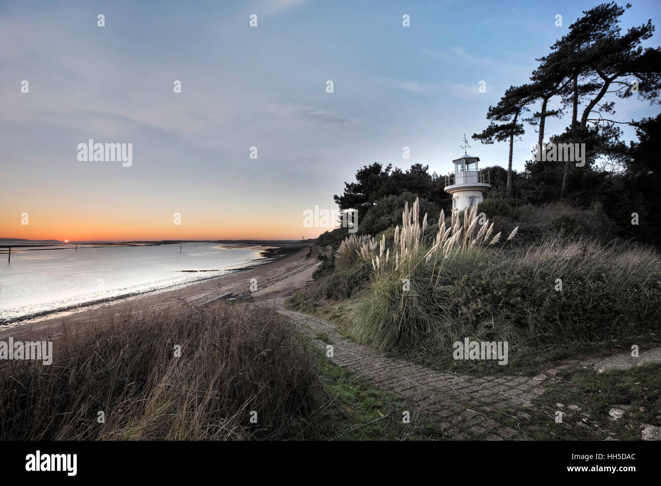 Lepe Leuchtturm, New Forest, Hampshire, England Stockfoto