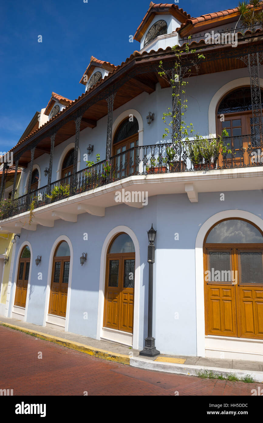 Casco Viejo, Mittelamerika, Panama, Architektur, Gebäude, Kolonial, Detail, außen, Außenaufnahme, Reisen, Tourismus, traditionelle, Stockfoto