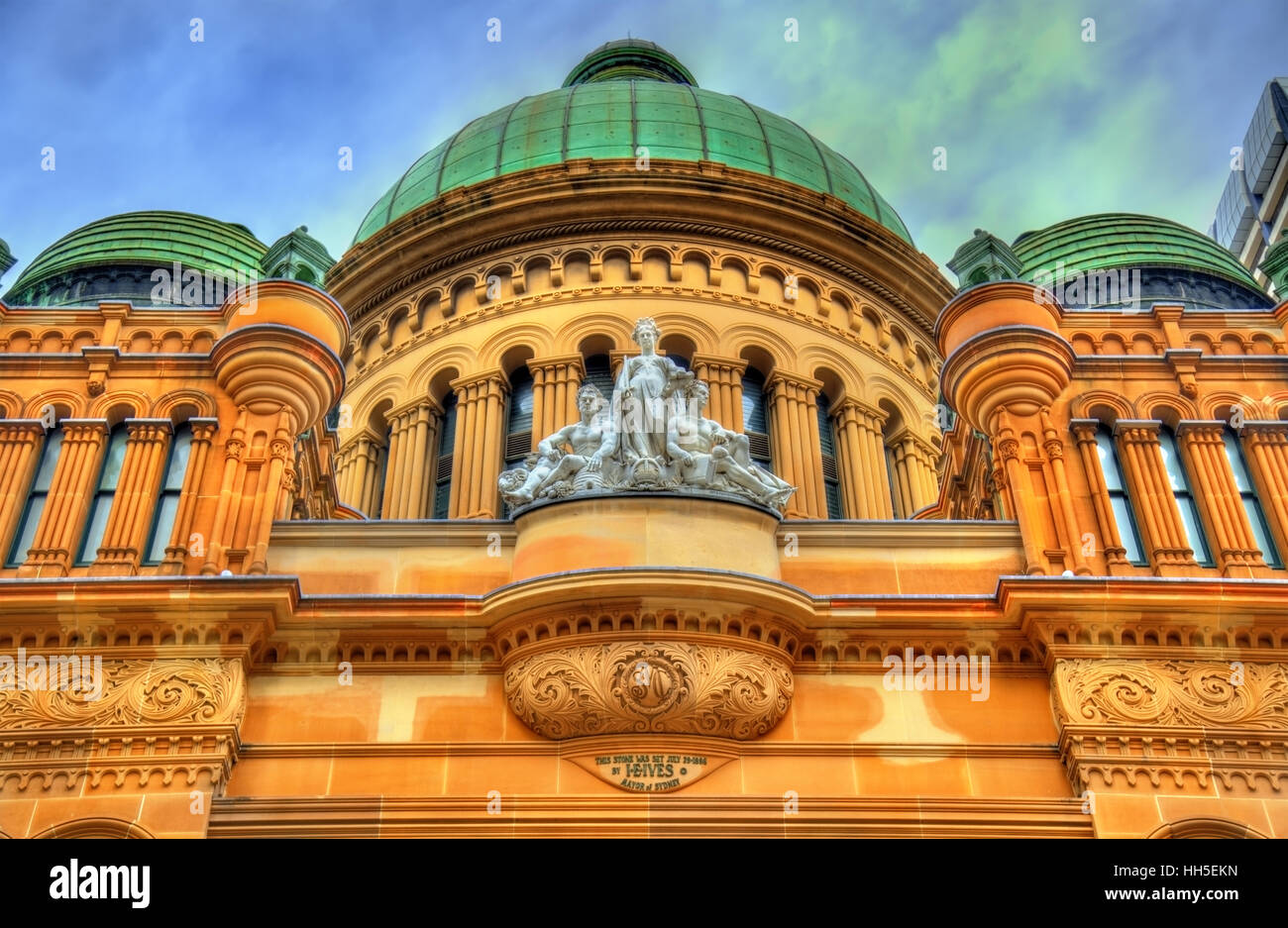 Queen Victoria Building in Sydney/Australien im Jahr 1898 erbaut. Australien, New South Wales Stockfoto