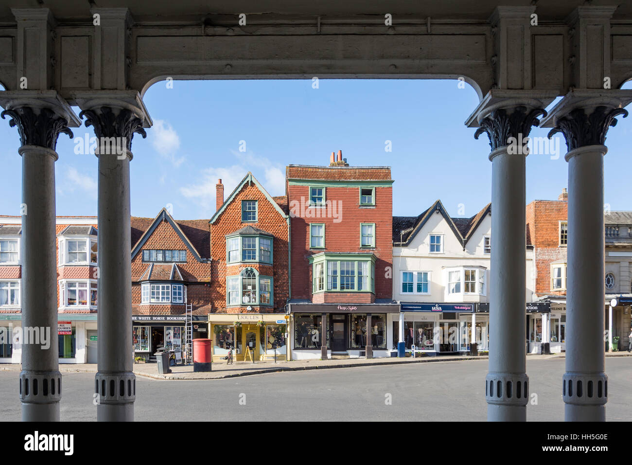 High Street, Marlborough, Wiltshire, England, Vereinigtes Königreich Stockfoto