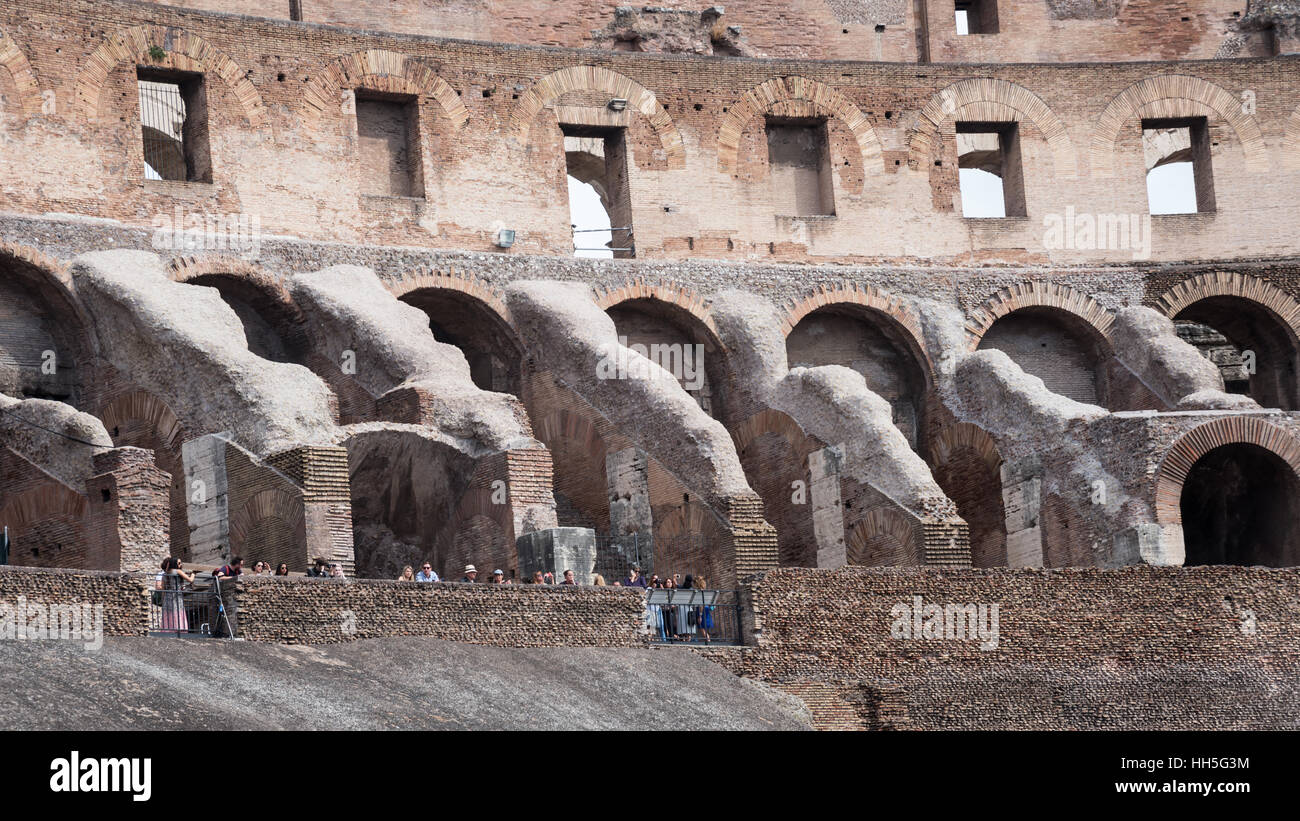 Das Hypogäum, Kolosseum, Rom, Italien, Europa Stockfoto