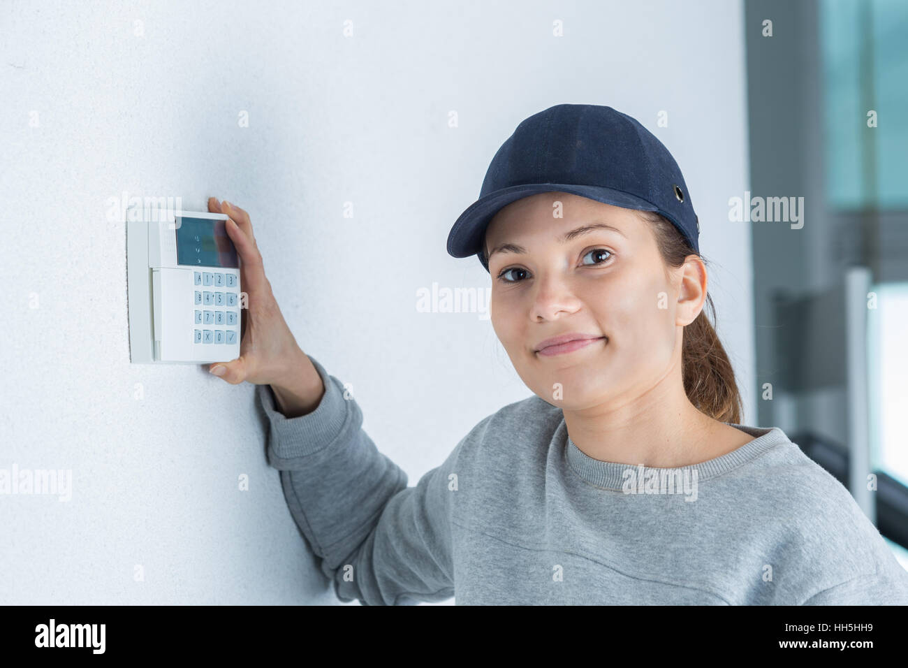 Einbau elektronischen Verschluss Stockfoto