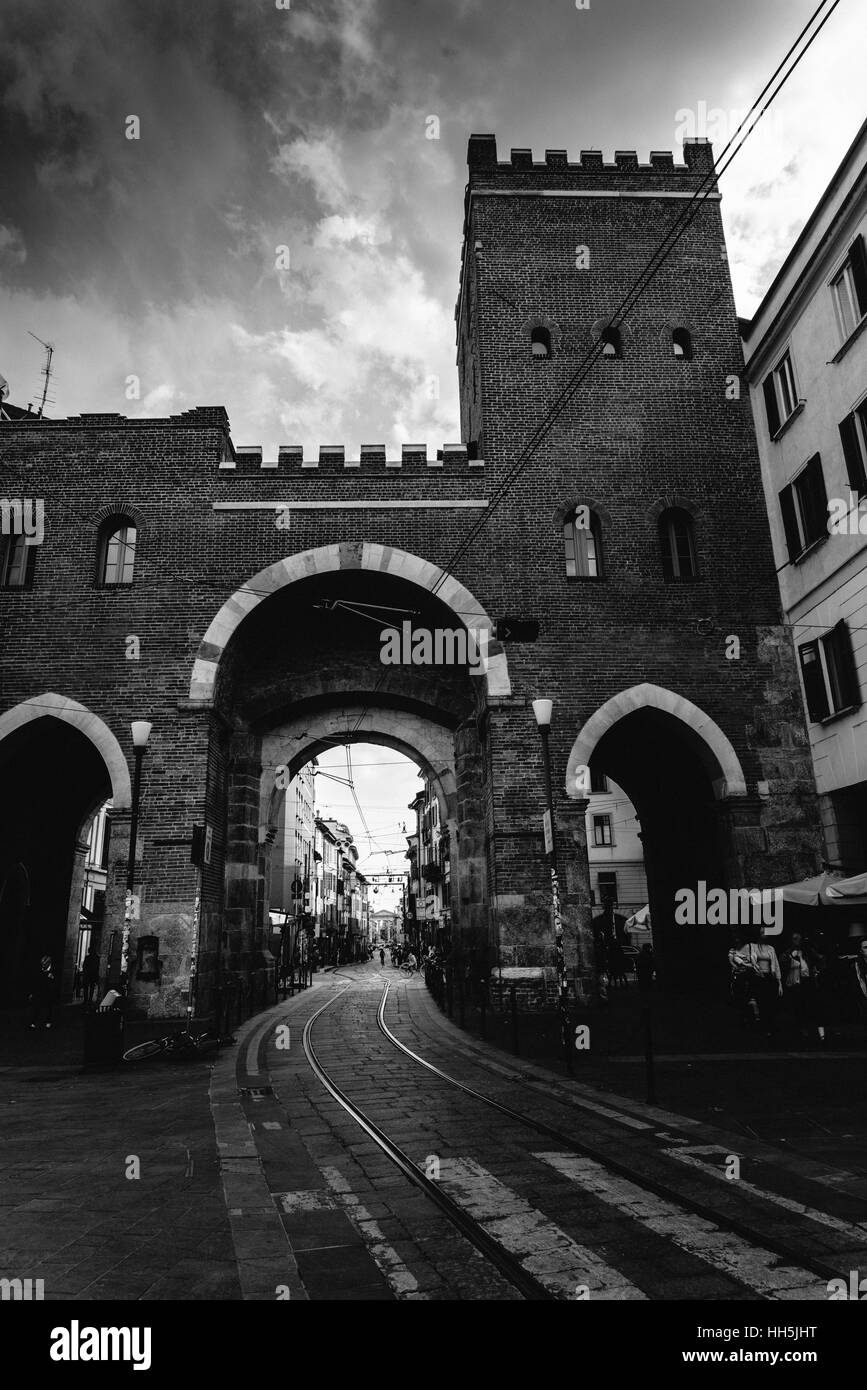 Ein Turm im Stadtteil Colonne von Mailand, Italien Stockfoto