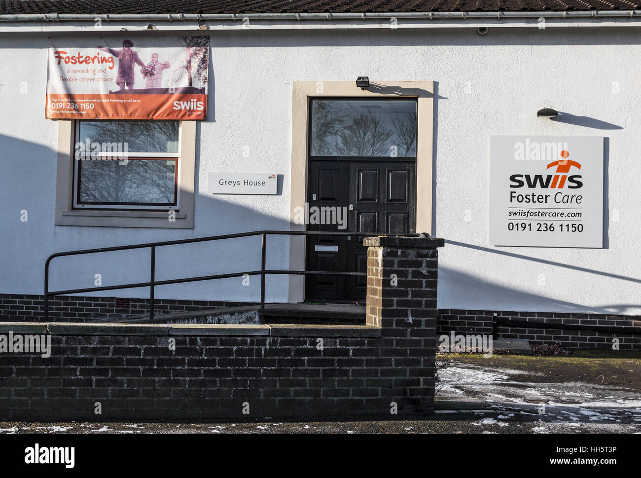 Büros der Swiis Foster Care bei Gosforth, Newcastle Upon Tyne Stockfoto