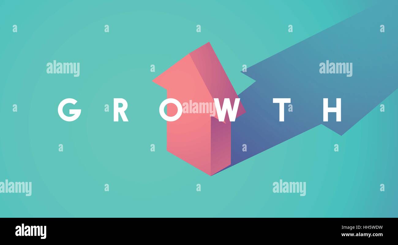 Wachstum Verbesserung Erhöhung der Pfeil nach oben-Symbol Stock Vektor