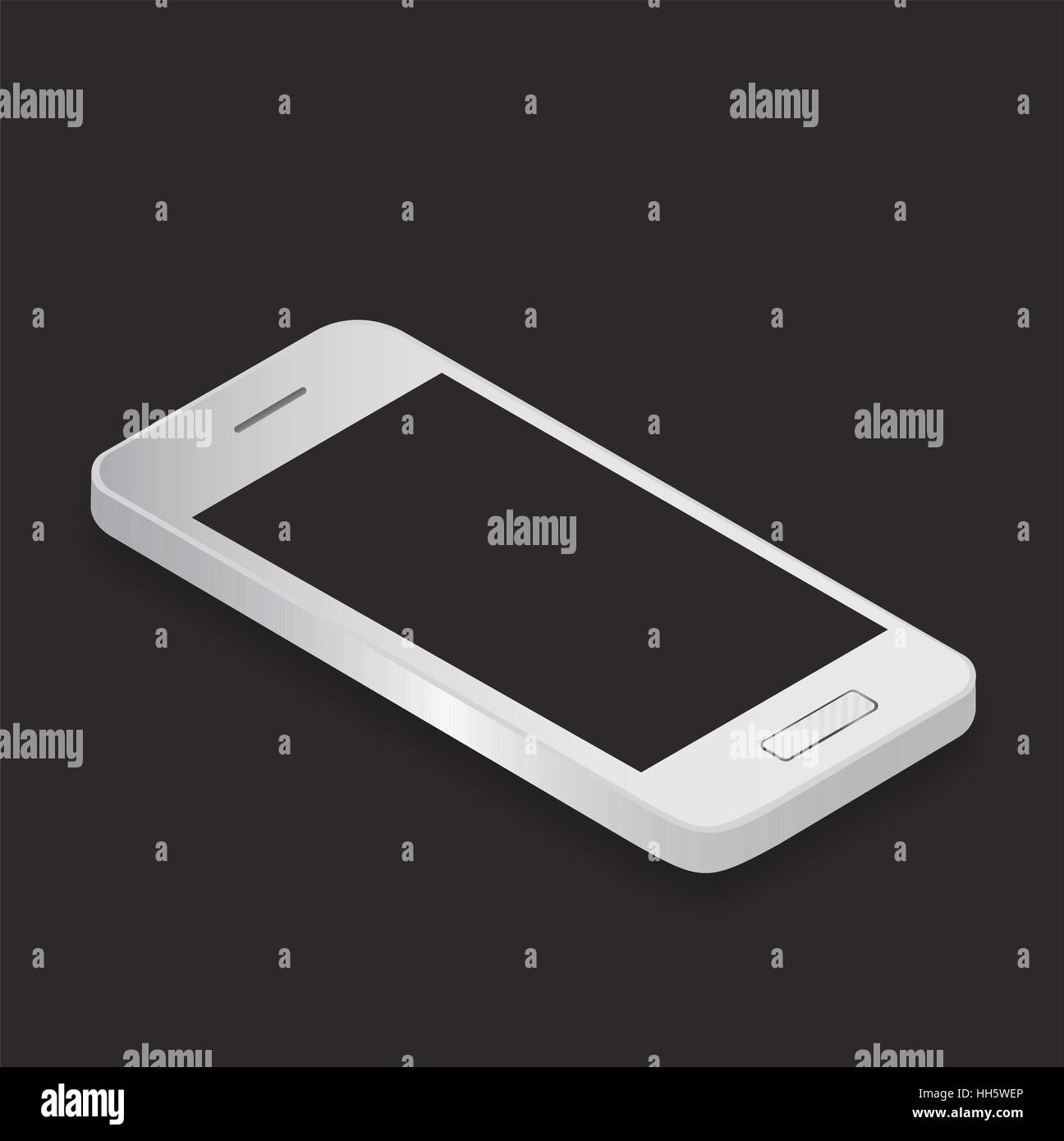 Smartphone Handy Handy-moderne Gerät Kommunikationskonzept Stock Vektor