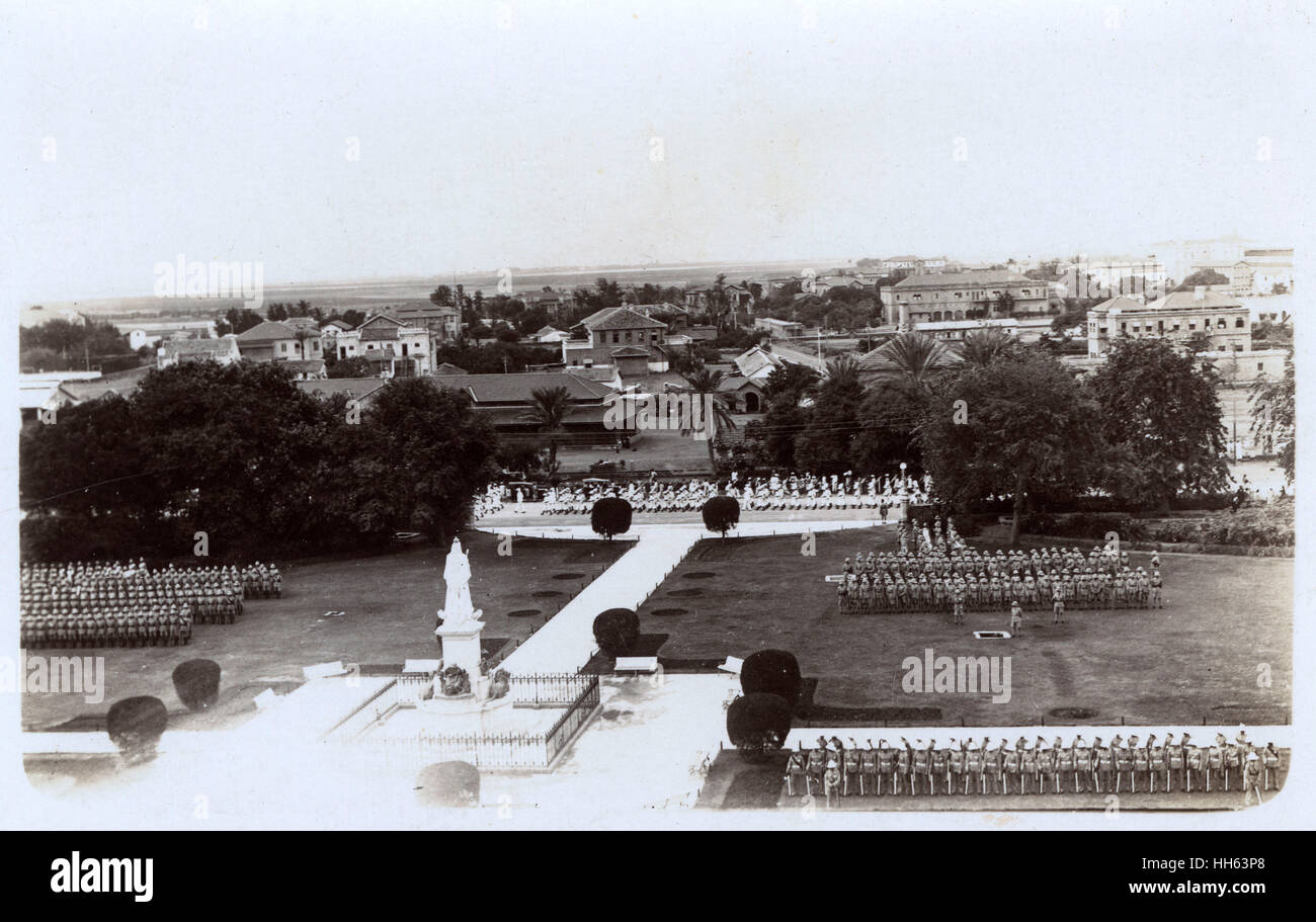Queen Victoria Monument, Karatschi, Britisches Indien Stockfoto