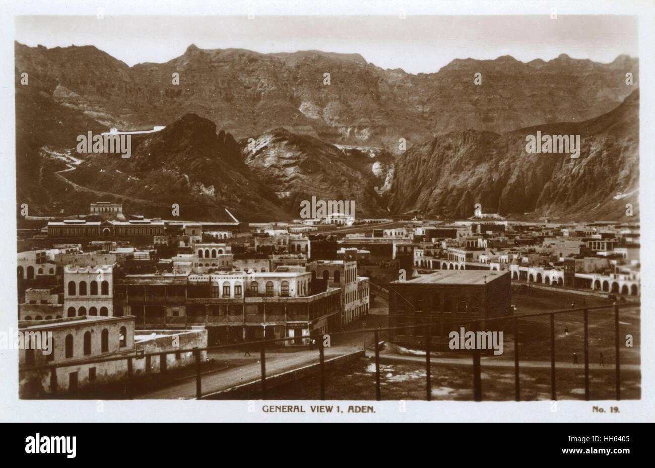 Allgemeine Ansicht, Aden Stockfoto