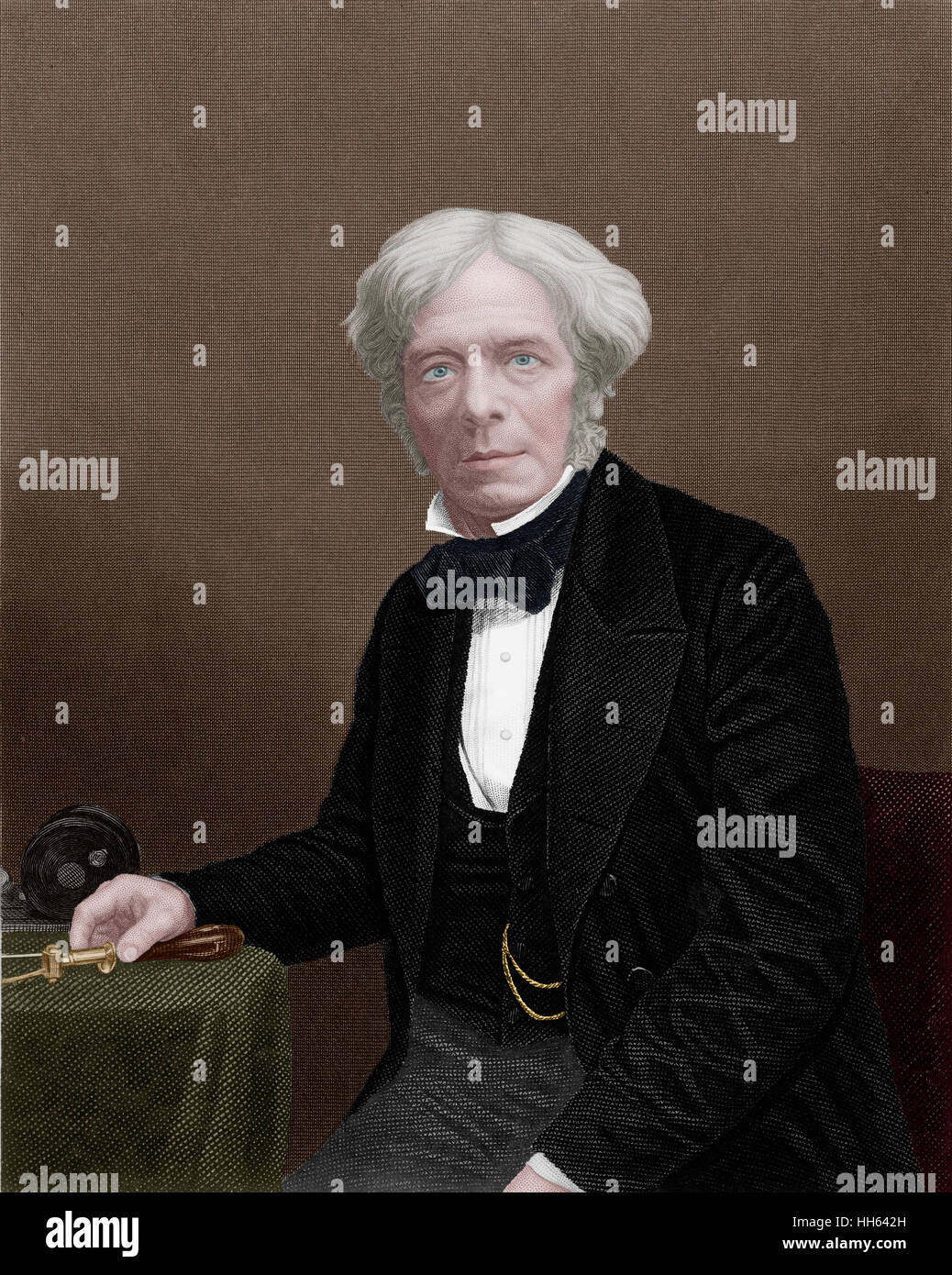 Michael Faraday - Englischer Wissenschaftler Stockfoto