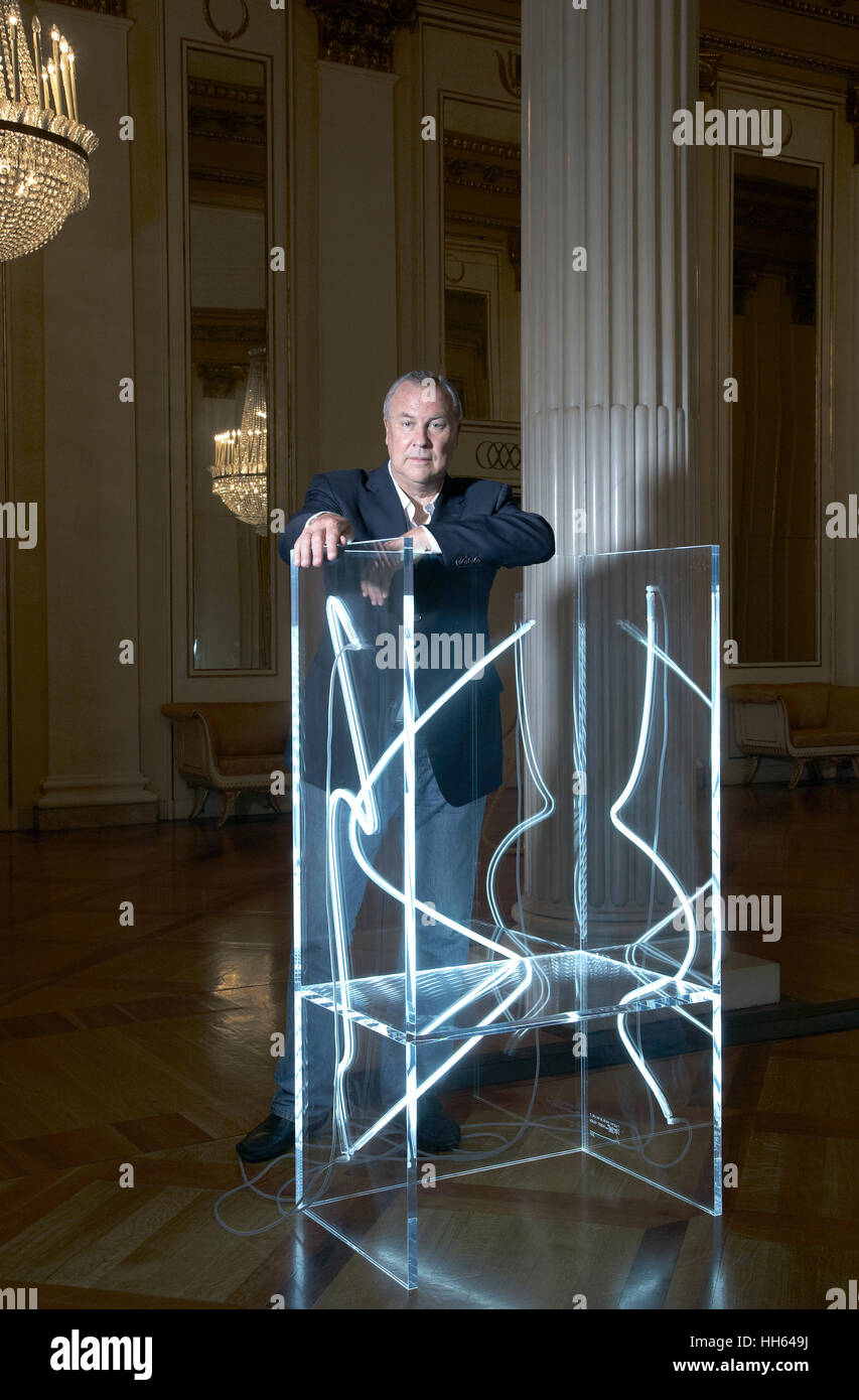 Porträt von Robert Wilson in Mailand, Italien Stockfoto