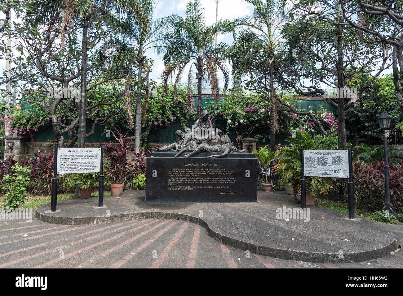Plaza de Santa Isabel, Intramuros, Manila, Philippinen Stockfoto