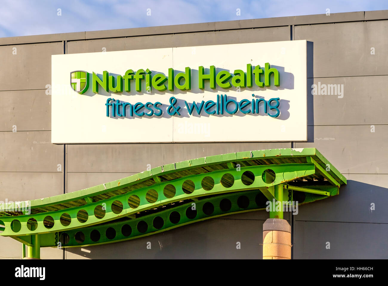 Nuffield-Fitness- und Gymnastikraum Stockfoto