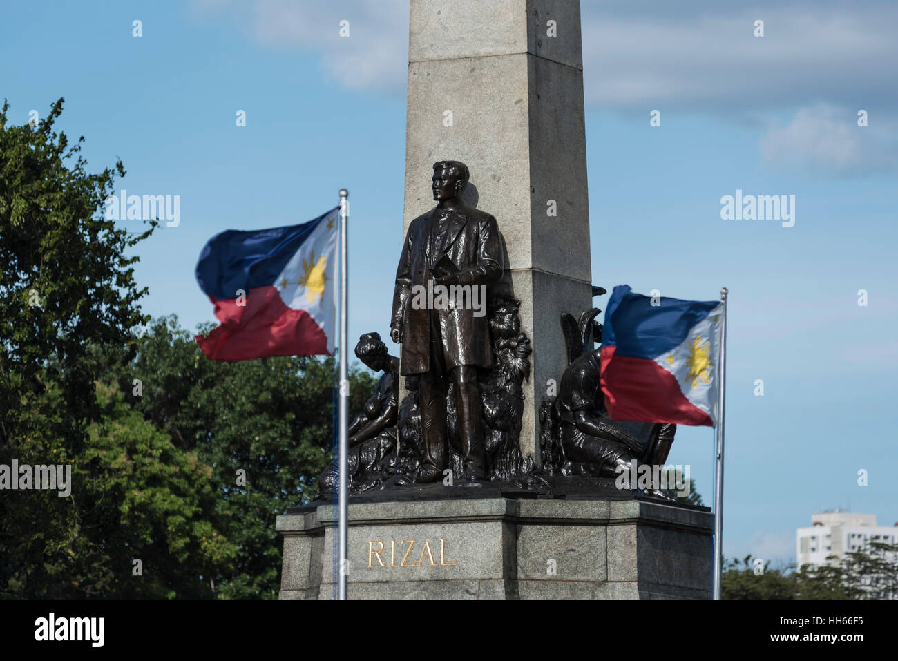 Rizal Monument aus Luneta Park. Manila, Philippinen Stockfoto