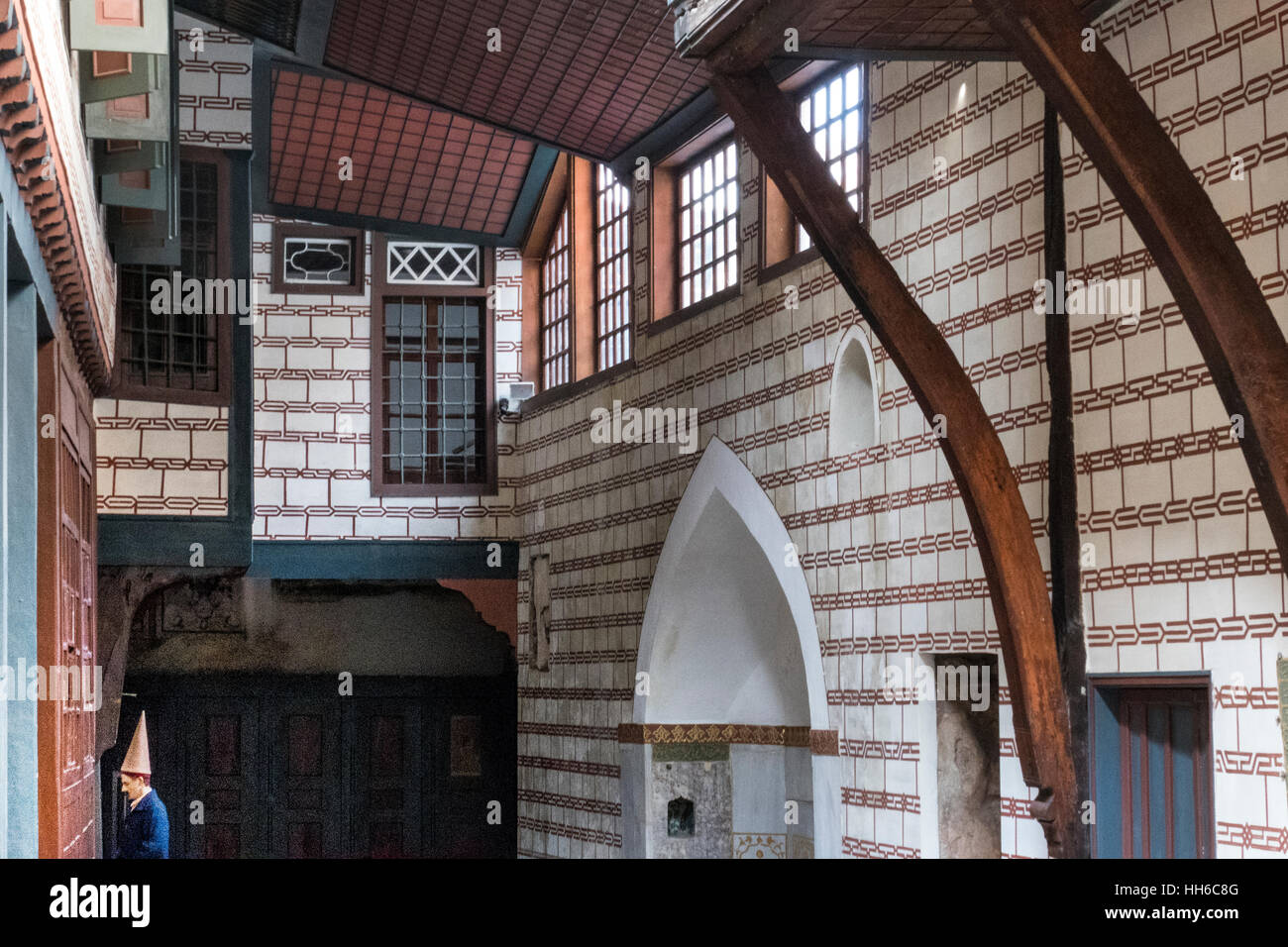 Zuluflu Baltacilar Pavillon, Harem, Topkapi Palast Istanbul Türkei Stockfoto